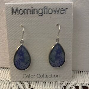 New, rare, Morningflower Color Collection earrings. Artwork by Lynn Nafey